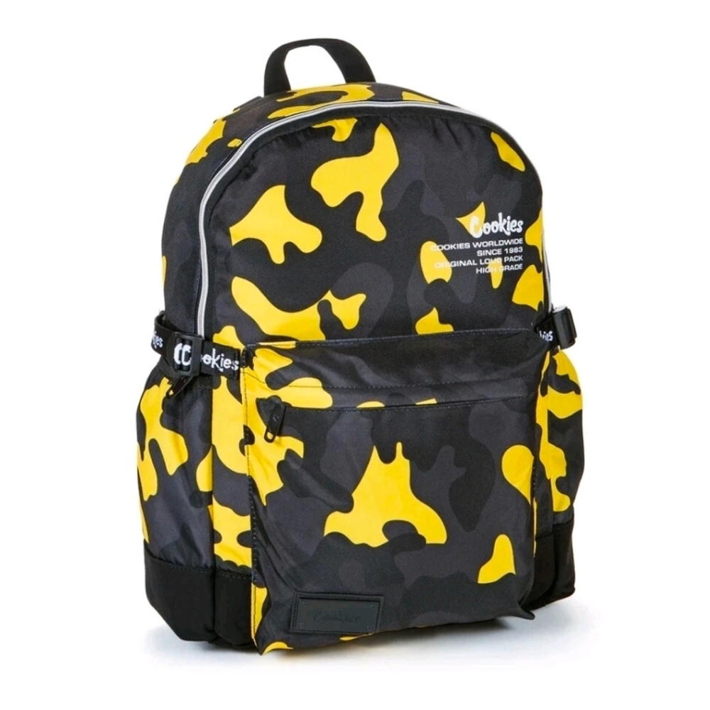 Cookies Smell Proof Backpack New Yellow Camo